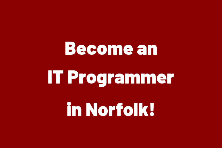 Become an IT Programmer in Norfolk