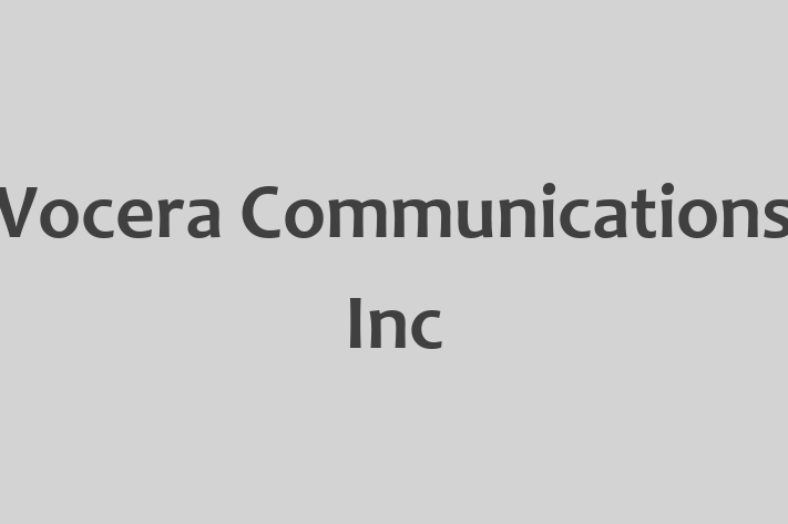 Software Firm Vocera Communications Inc