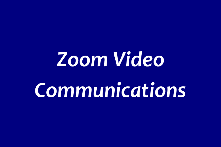 Software Engineering Company Zoom Video Communications