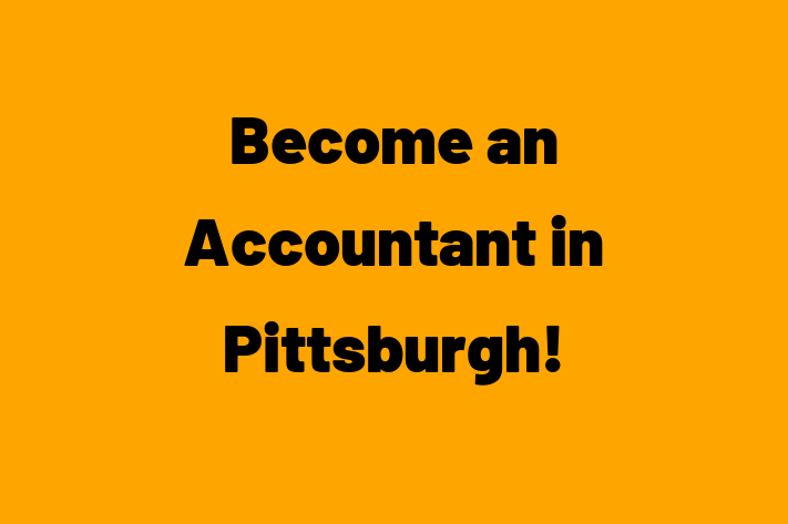 Become an Accountant in Pittsburgh