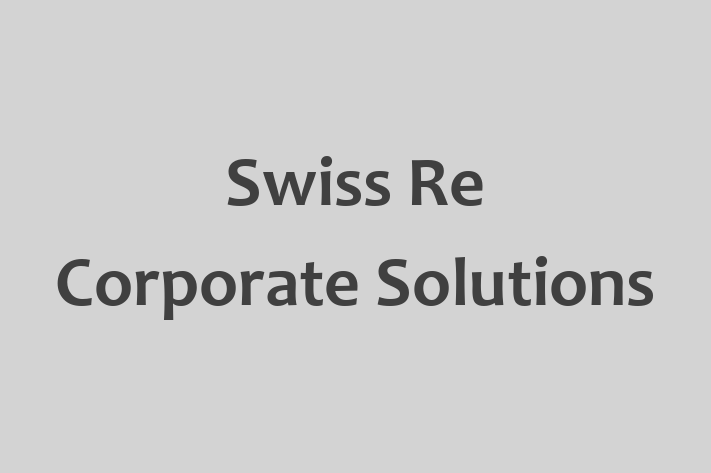 Employee Relations Swiss Re Corporate Solutions