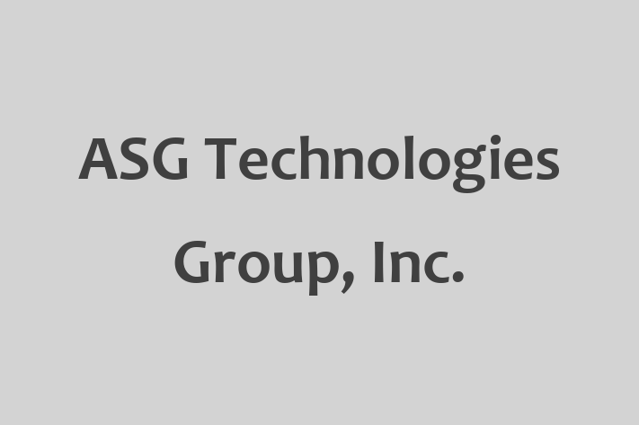 IT Company ASG Technologies Group Inc.