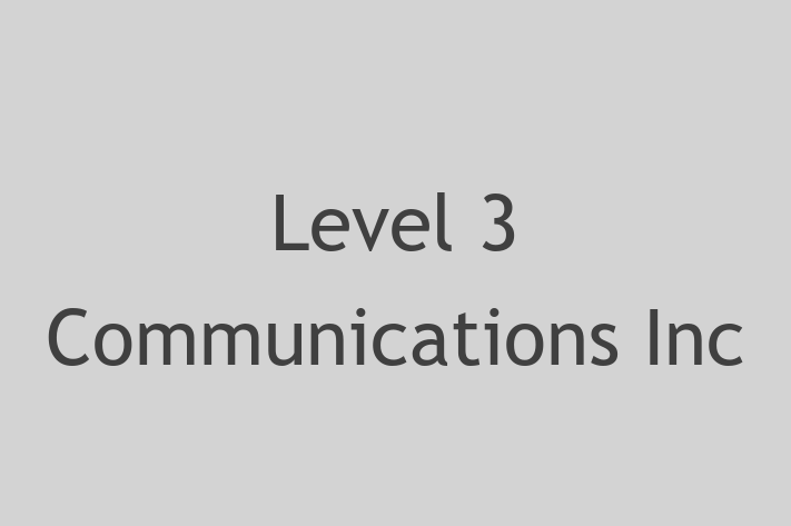 Software Development Firm Level 3 Communications Inc