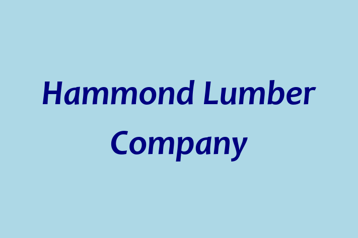 Employee Resource Management Hammond Lumber Company