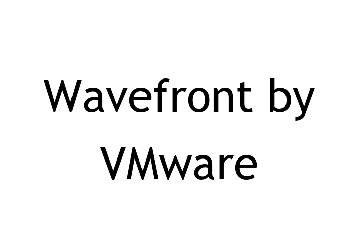 Software Solutions Provider Wavefront by VMware