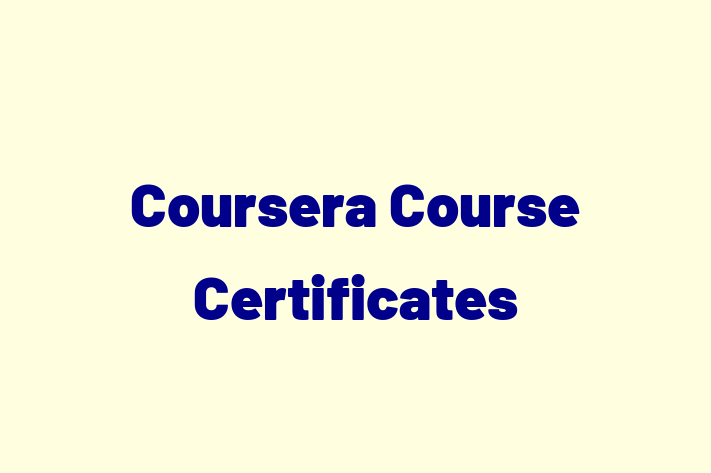 Software Firm Coursera Course Certificates