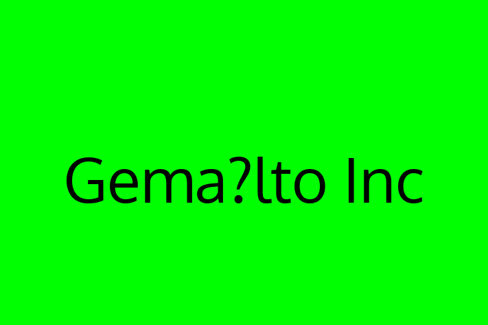 Software Consultancy Gemalto Inc