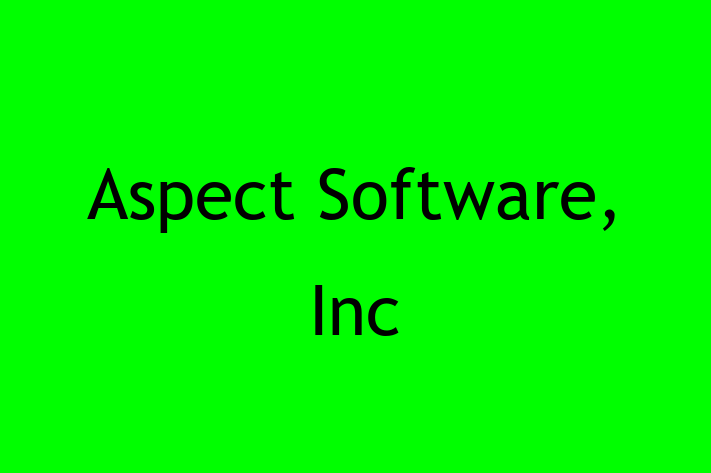 Software Development Company Aspect Software Inc