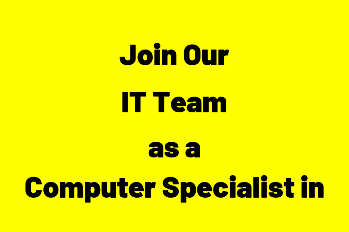 Join Our IT Team as a Computer Specialist in Aurora