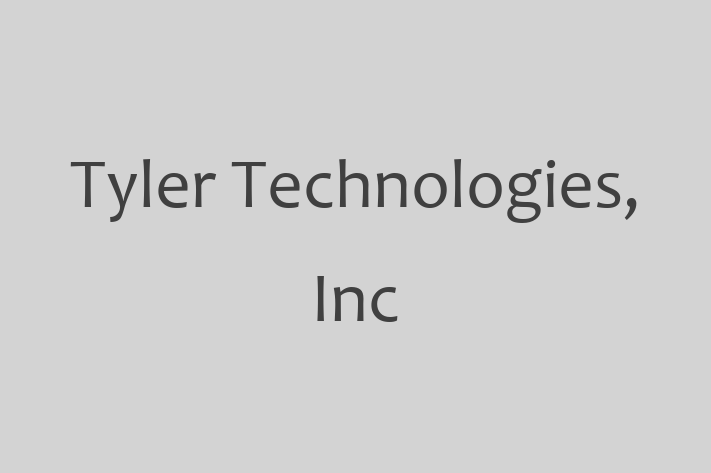 Digital Solutions Provider Tyler Technologies Inc