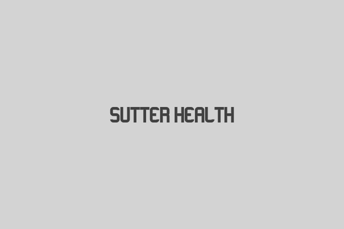 Workforce Management Sutter Health