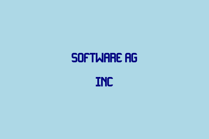 Software Development Firm Software AG Inc