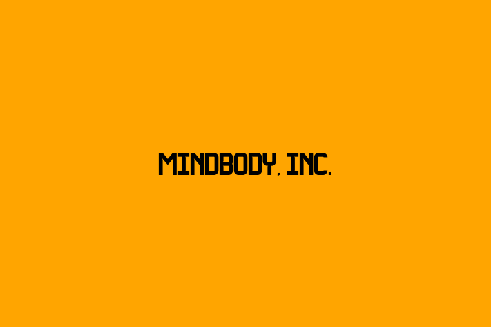 Software Firm MINDBODY Inc.