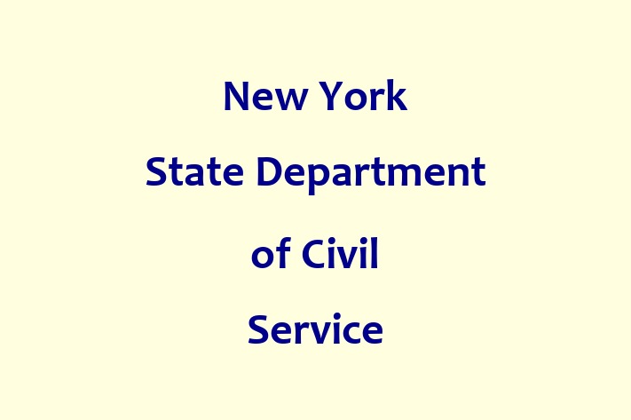 Personnel Management New York State Department of Civil Service