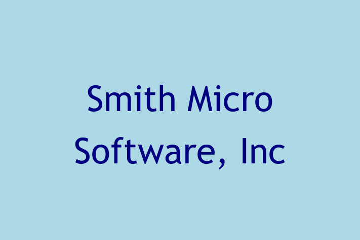 Technology Company Smith Micro Software Inc