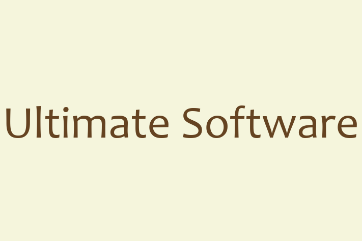 Technology Solutions Firm Ultimate Software