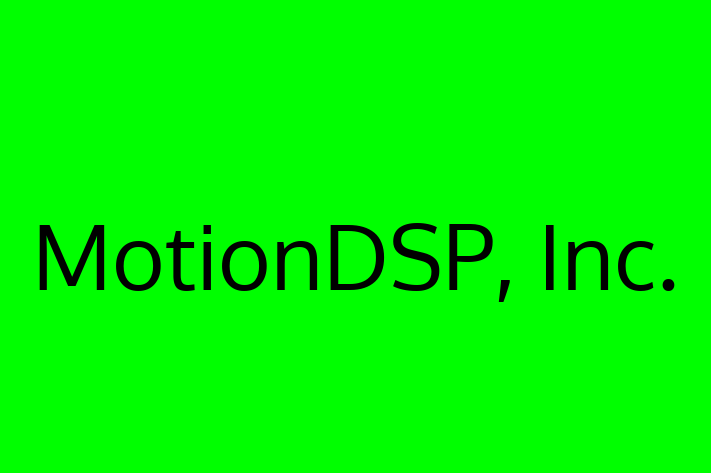 Application Development Company MotionDSP Inc.