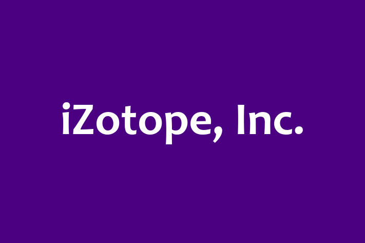 Software Development Company iZotope Inc.