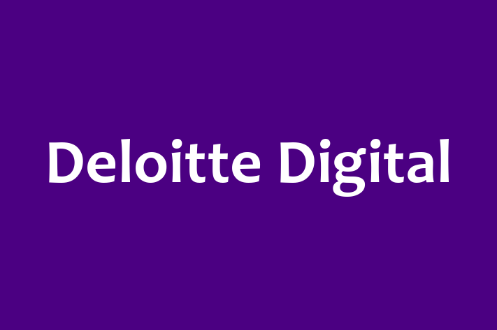 Technology Company Deloitte Digital