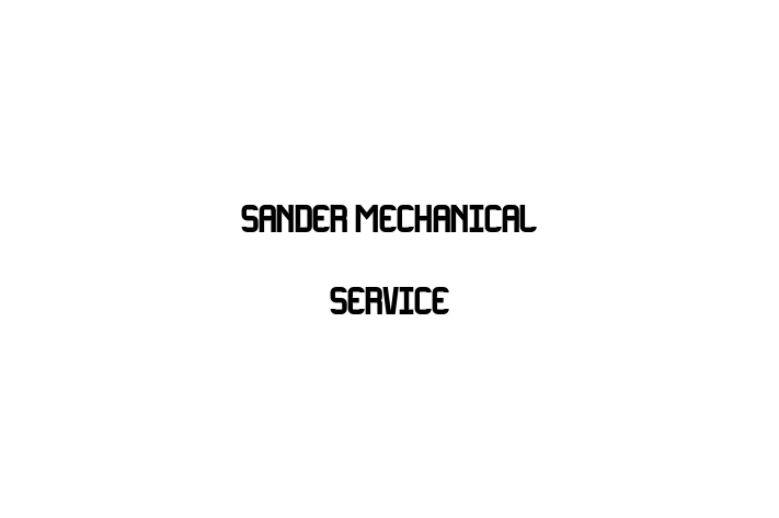 Employee Resource Management Sander Mechanical Service