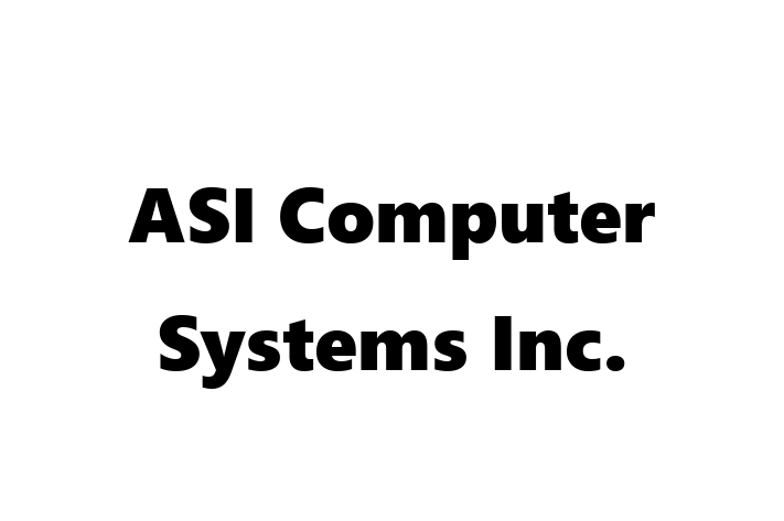 Technology Solutions Firm ASI Computer Systems Inc.