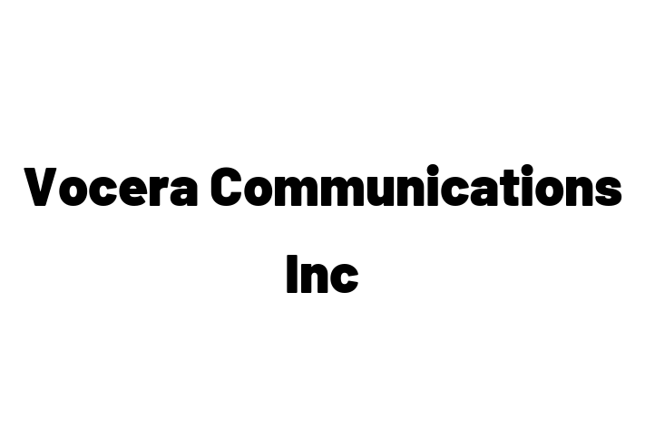 Digital Solutions Provider Vocera Communications Inc