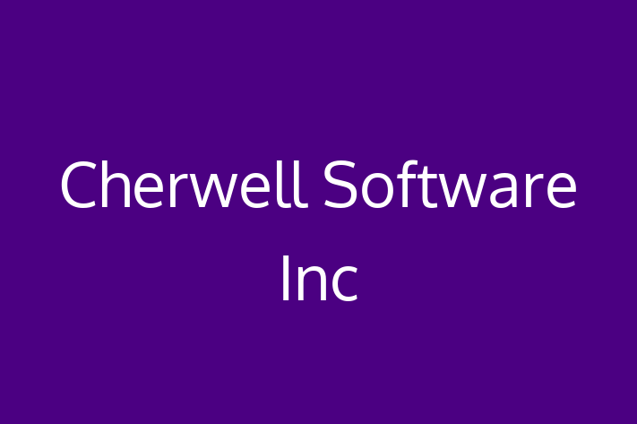 Application Development Company Cherwell Software Inc