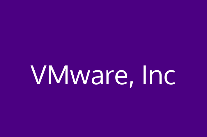 Software Services Company VMware Inc