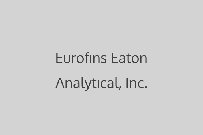 Technology Company Eurofins Eaton Analytical Inc.