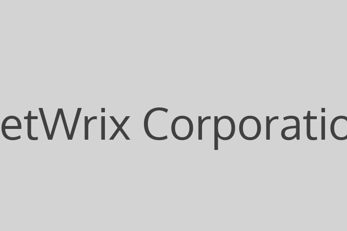 Tech Solutions Company NetWrix Corporation