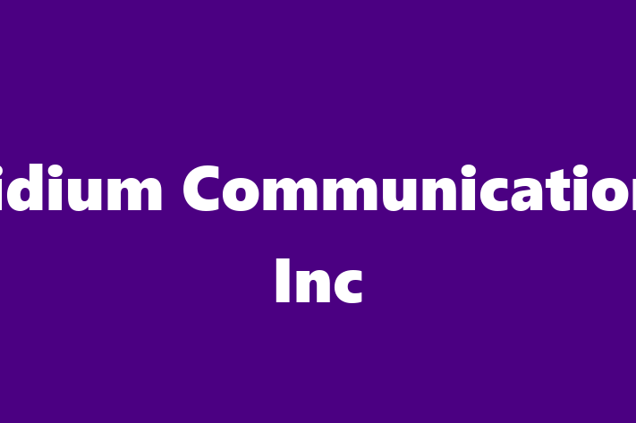 Software Solutions Provider Iridium Communications Inc