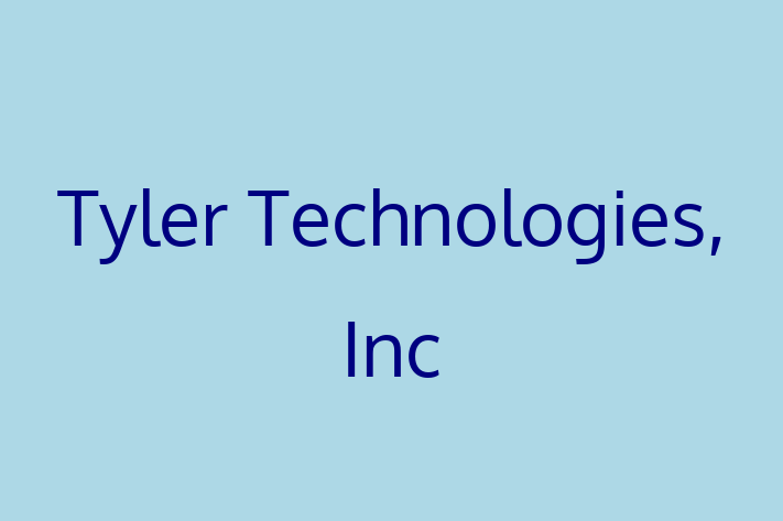 Digital Solutions Provider Tyler Technologies Inc