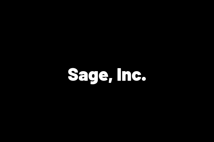 Software Solutions Provider Sage Inc.