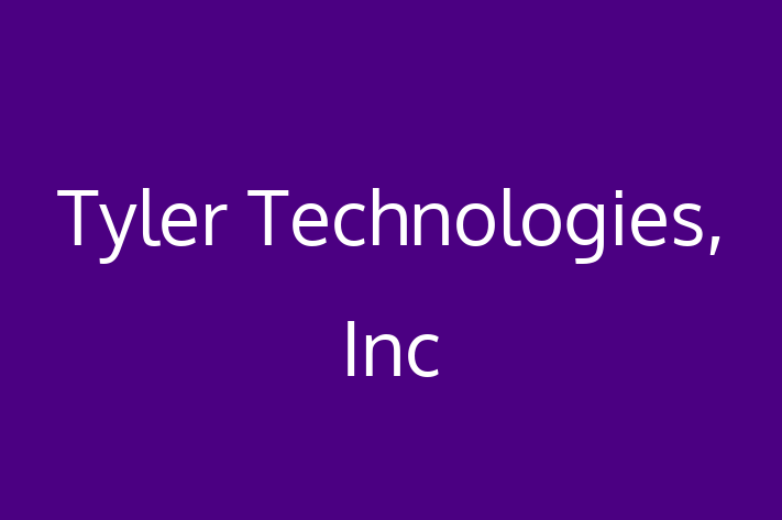 Software Services Company Tyler Technologies Inc