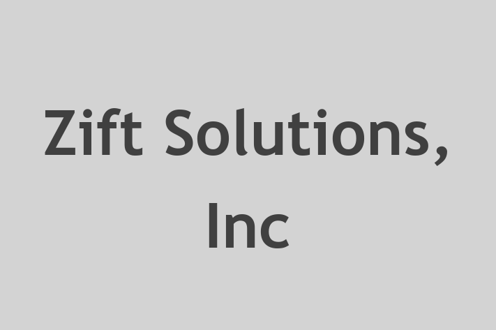 Software Firm Zift Solutions Inc