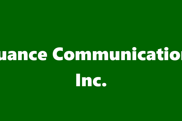 Software Development Firm Nuance Communications Inc.