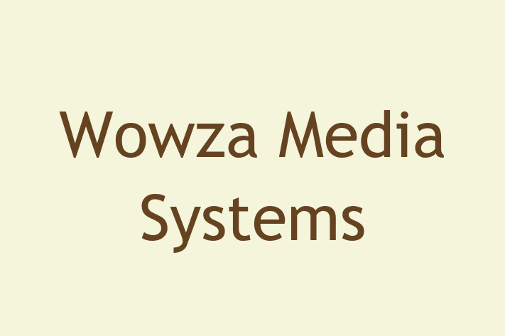 Software Services Company Wowza Media Systems