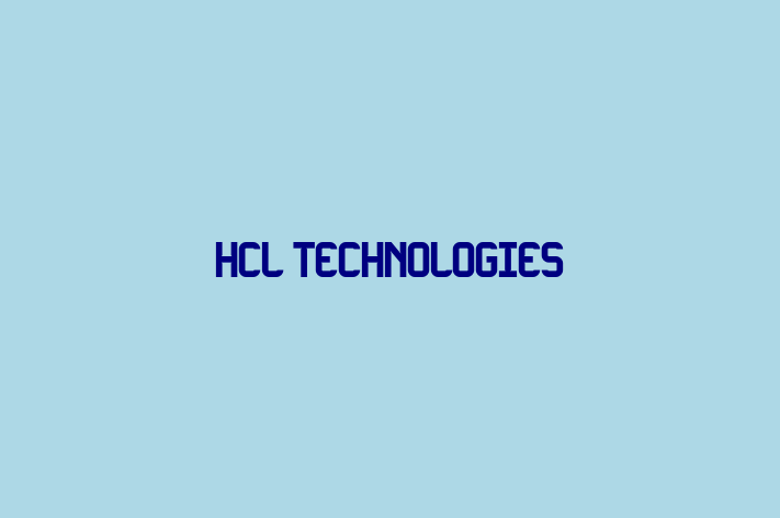 Software Services Company HCL Technologies