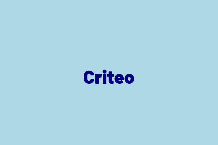 Application Development Company Criteo