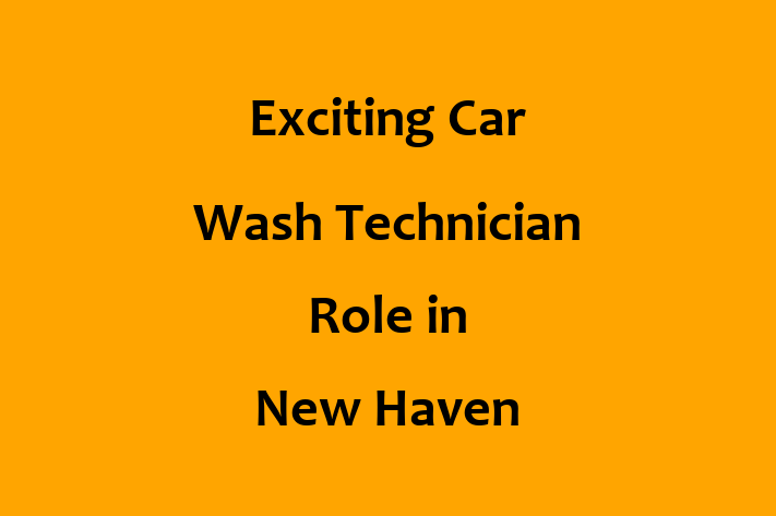 Exciting Car Wash Technician Role in New Haven