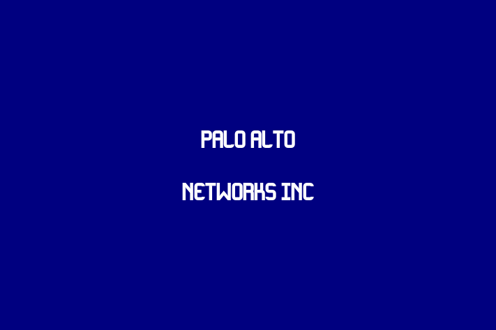 Technology Solutions Firm Palo Alto Networks Inc