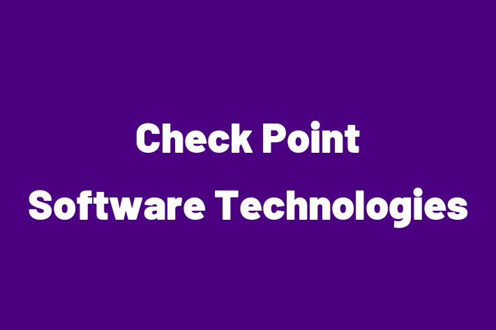 Technology Solutions Firm Check Point Software Technologies