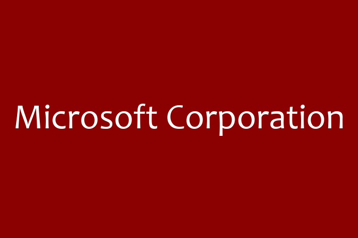 Software Solutions Provider Microsoft Corporation