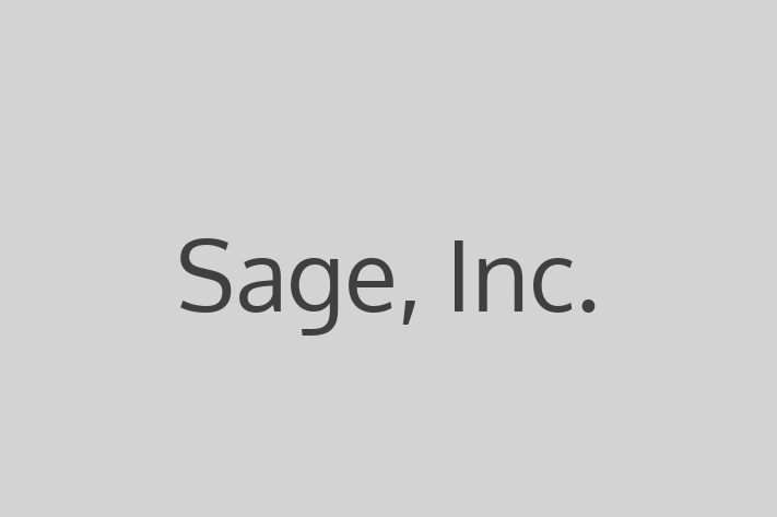 Software Services Company Sage Inc.