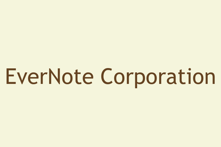 Digital Solutions Provider EverNote Corporation