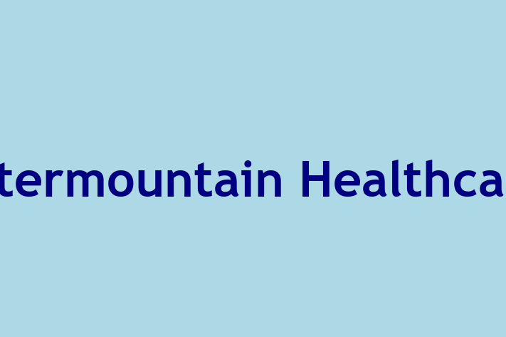 Human Capital Management Intermountain Healthcare