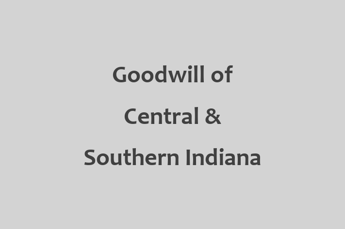 Human Capital Management Goodwill of Central Southern Indiana