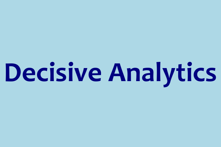 Software Solutions Provider Decisive Analytics