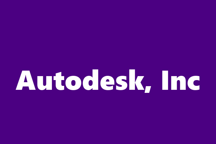 Digital Solutions Provider Autodesk Inc