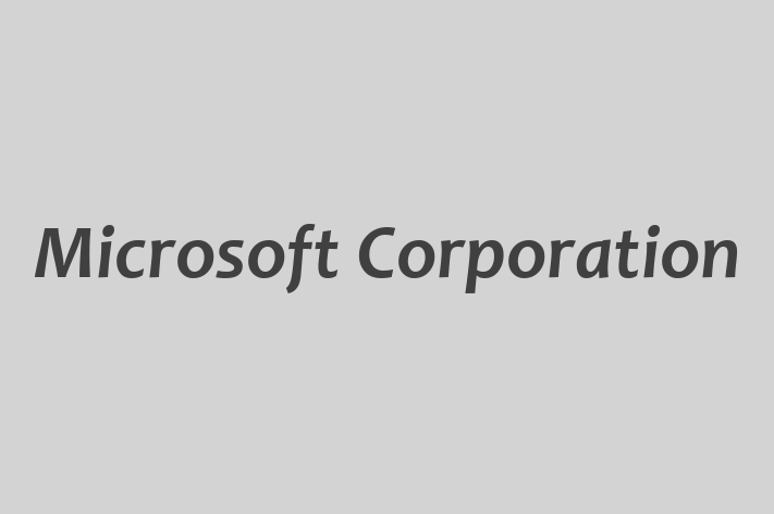 Software Services Company Microsoft Corporation